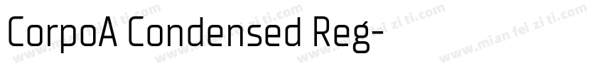 CorpoA Condensed Reg字体转换
